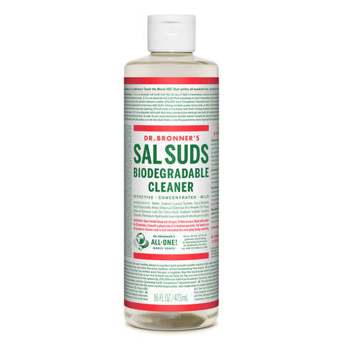 Dr. Bronner's Sal Suds Pine Scent Concentrated Organic All Purpose Cleaner Liquid 16 oz, Pack of 12