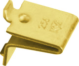Knape & Vogt 256 BR Pilaster Shelf Support Clip, Adjustable, Brass, Steel, Pack of 100
