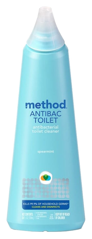 method 1221 Toilet Bowl Cleaner, 24 oz, Liquid, Pleasant, Light Blue