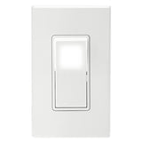 Leviton C32-05674-02W Rocker Switch with Wallplate, 15 A, 120/277 V, 3-Way, Lead Wire Terminal, White