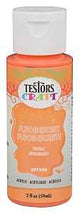 Testors 297504 Acrylic Craft Paint, Fluorescent Orange, 2 oz, Bottle