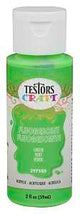 Testors 297505 Acrylic Craft Paint, Fluorescent Green, 2 oz, Bottle