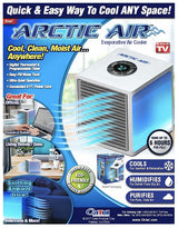 ARCTIC AIR Ultra AAU-MC12/4 Portable Evaporative Cooler, 1 gal Tank, 3-Speed, 120 V, 1.5 A, Blue/White