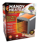 Handy Heater HEATIH-MC4 Room Heater, 12.5 A, 120 V, 1500 W, 250 sq-ft Heating Area, 2-Heat Setting, Black
