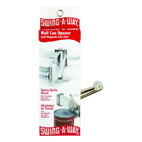 Swing-A-Way White Steel Manual Can Opener