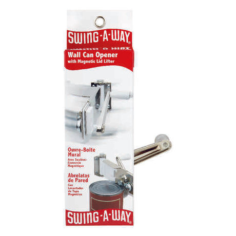 Swing-A-Way White Steel Manual Can Opener