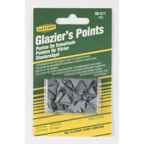 Fletcher-Terry Glazier Points For Repairing or reglazing windows 0 oz 225 pk, Pack of 10