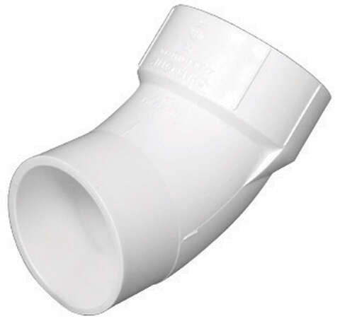 Charlotte Pipe Schedule 40 4 in. Hub X 4 in. D Spigot PVC Street Elbow 1 pk