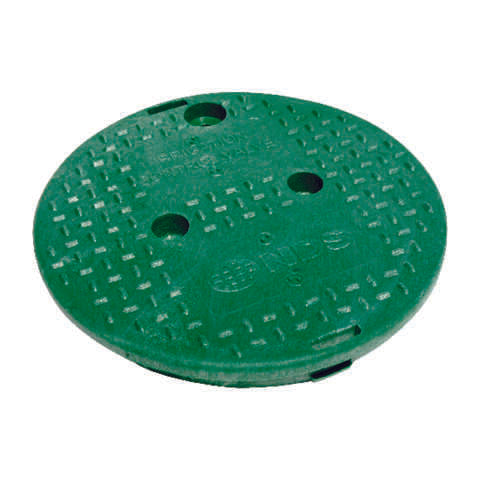 NDS 9.5 in. W X 1-3/8 in. H Round Valve Box Cover Green