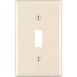 Leviton Almond 1 gang Plastic Toggle Wall Plate 1 pk