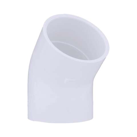 Charlotte Pipe Schedule 40 3 in. Slip X 3 in. D Slip PVC 45 Degree Elbow 1 pk