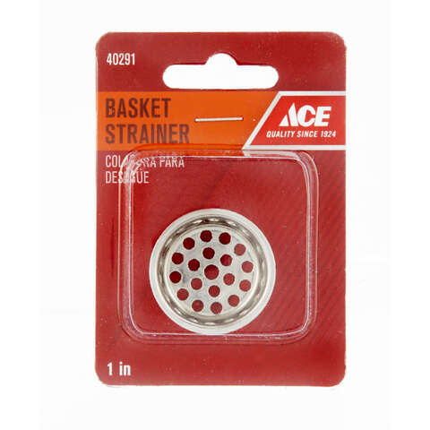 Ace 1 in. D Chrome Silver Stainless Steel Replacement Strainer Basket