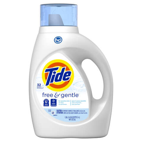 Tide Free & Gentle No Scent Laundry Detergent Liquid 46 oz 1 pk, Pack of 6