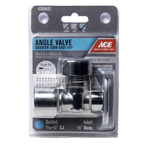 Ace 1/2 in. FPT X 1/2 in. MPT Brass Shut-Off Valve