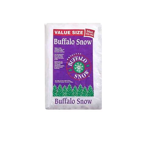 Buffalo Snow Fluff Table Decor Polyester 1 pk, Pack of 12