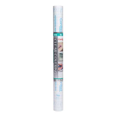 Con-Tact Creative Covering 16 ft. L X 18 in. W Clear Self-Adhesive Shelf Liner, Pack of 6