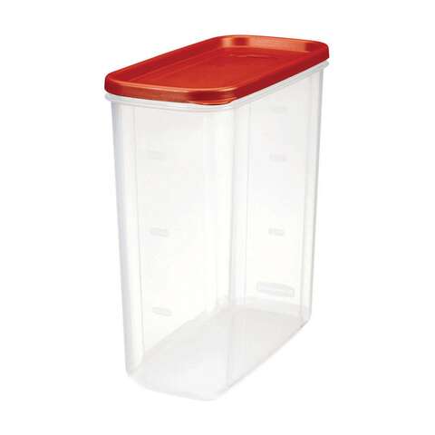 Rubbermaid 21 cups Clear/Red Food Storage Container 1 pk, Pack of 2