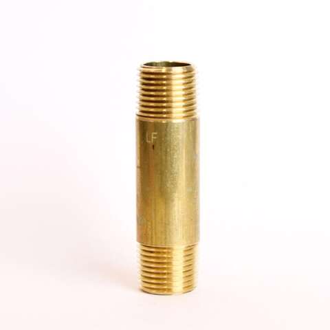 ATC 1/2 in. MPT X 1/2 in. D MPT Red Brass Nipple 3 in. L, Pack of 5