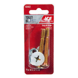 Ace Toilet Bolt Set Brass