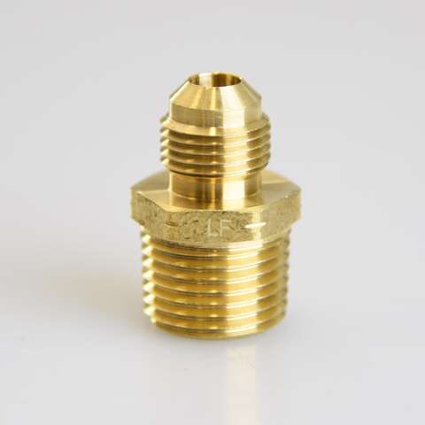 ATC 3/8 in. Flare X 1/2 in. D Male Brass Adapter, Pack of 5