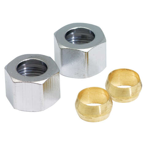 Ace 3/8 in. Compression X 3/8 in. D Compression Compression Nut Kit 2 pk, Pack of 5