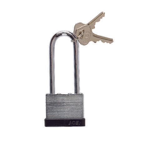 Ace 1.313 in. H X 1-9/16 in. W X 1-1/2 in. L Steel Double Locking Padlock Keyed Alike