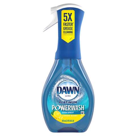 Dawn Platinum Powerwash Lemon Scent Liquid Dish Spray 16 oz 1 pk, Pack of 6