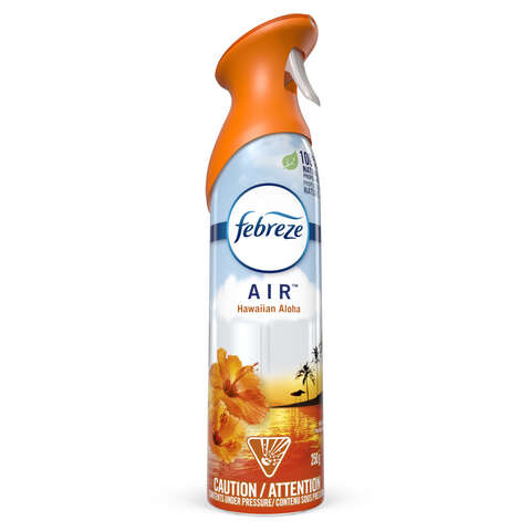 Febreze Air Hawaiian Aloha Scent Air Freshener 8.8 oz Aerosol, Pack of 6