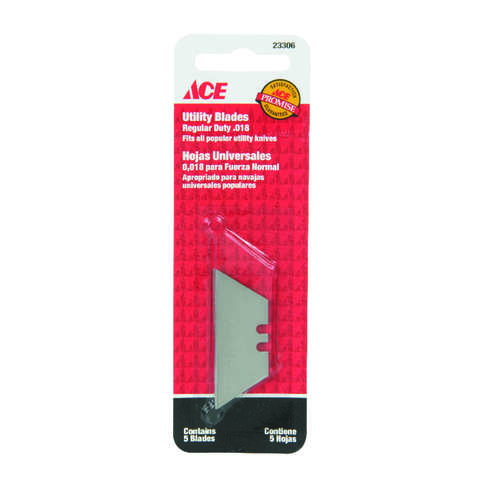 Ace Carbon Steel Regular Duty Utility Blade 5 pk, Pack of 10