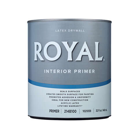 Royal Primer Flat Latex Drywall Primer 1 qt, Pack of 4