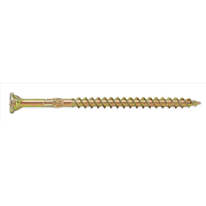 HILLMAN Power Pro No. 10 X 3-1/2 in. L Star Bronze Ceramic Coarse Wood Screws 280 pk