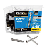 HILLMAN Power Pro No. 10 Ga. X 2-1/2 in. L Stainless Steel Star Flat Head Premium Deck Screws 5 lb 3