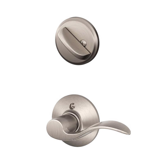 Schlage Modern Satin Nickel Handleset