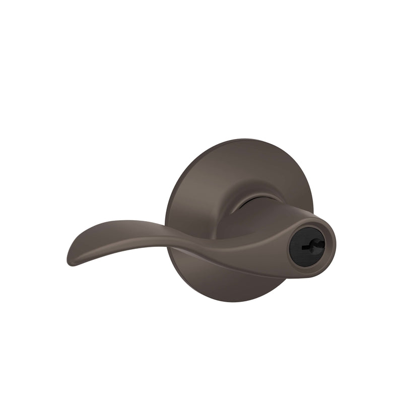 Schlage Accent Oil Rubbed Bronze Entry Lever KA4 1-3/4 in.