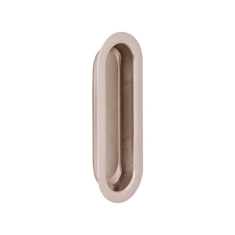 Schlage Ives Series 223B15 Oval Pull, 1-5/16 in W, 14/32 in D, 3-9/16 in H, Satin Nickel