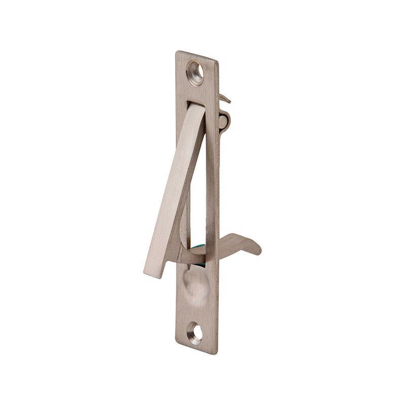 Schlage Ives Series 230B15 Sliding Door Edge Pull, 3/4 in W, 3-7/8 in H, Brass, Satin Nickel