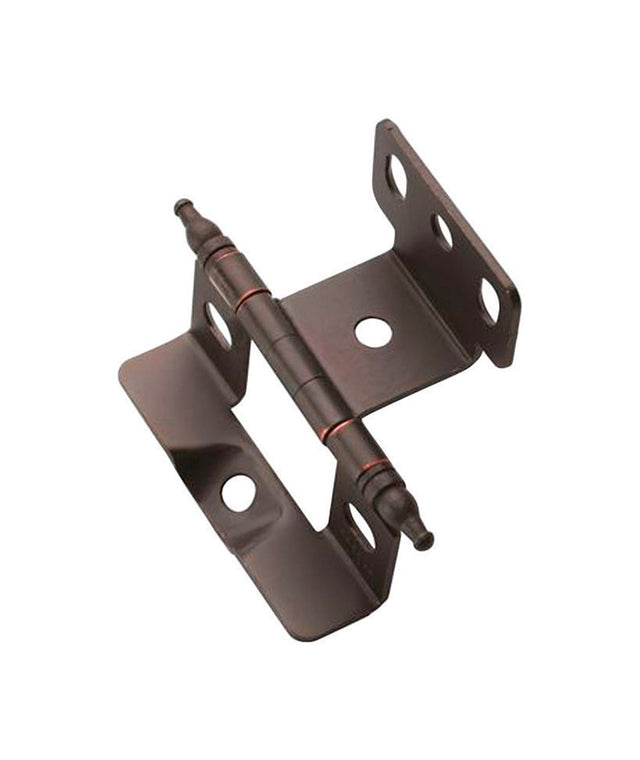 Amerock 1-5/8 in. W X 2-7/8 in. L Oil Rubbed Bronze Steel Cabinet Hinge 1 pk