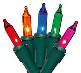 Hometown Holidays C10Y082A Light Set, Christmas, 120 V, 40.8 W, 100-Lamp, Blue/Green/Pink/Red/Yellow Lamp