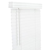 Living Accents Faux Wood 2 in. Blinds 31 in. W X 60 in. H White Cordless