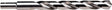 Irwin 73825 Jobber Drill Bit, 25/64 in Dia, 5-1/8 in OAL, Spiral Flute, 2-Flute, 25/64 in Dia Shank, Reduced Shank