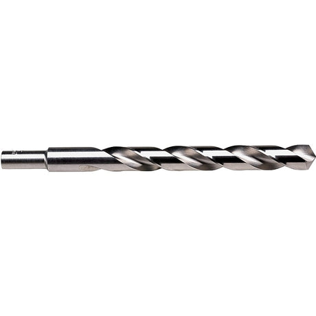 Irwin 73825 Jobber Drill Bit, 25/64 in Dia, 5-1/8 in OAL, Spiral Flute, 2-Flute, 25/64 in Dia Shank, Reduced Shank