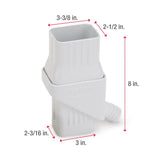 Oatey Mystic 8 in. H X 4 in. W X 6 in. L White Plastic Rain Collection System