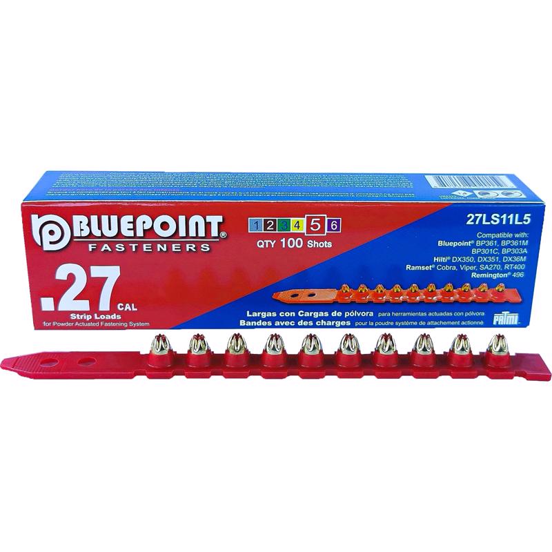 Blue Point 0.27 in. D X 4.5 in. L Plastic Strip Head Strip Loads 100 pk