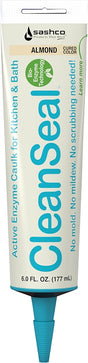 Sashco CleanSeal Series 11071 Kitchen Bath Caulk, Almond, 4 to 5 days Curing, 40 to 100 deg F, 6 oz, Tube