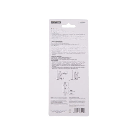 ProSource 33083ZCB-PS Foot Bolt, 9/16 in Bolt Head, 5 in L Bolt, Steel, Zinc