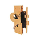 Ace Bright Brass Mortise Lockset 1 3/4 in.