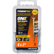 HILLMAN Power Pro No. 8 Ga. X 2 in. L Star Flat Head Coarse Multi-Material Screws
