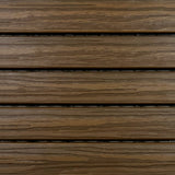 Aura 12 in. W X 12 in. L Walnut Composite Balcony/Deck Tiles 6 sq ft