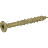 HILLMAN Power Pro No. 8 Ga. X 1-1/2 in. L Star Flat Head Coarse Multi-Material Screws, Pack of 5