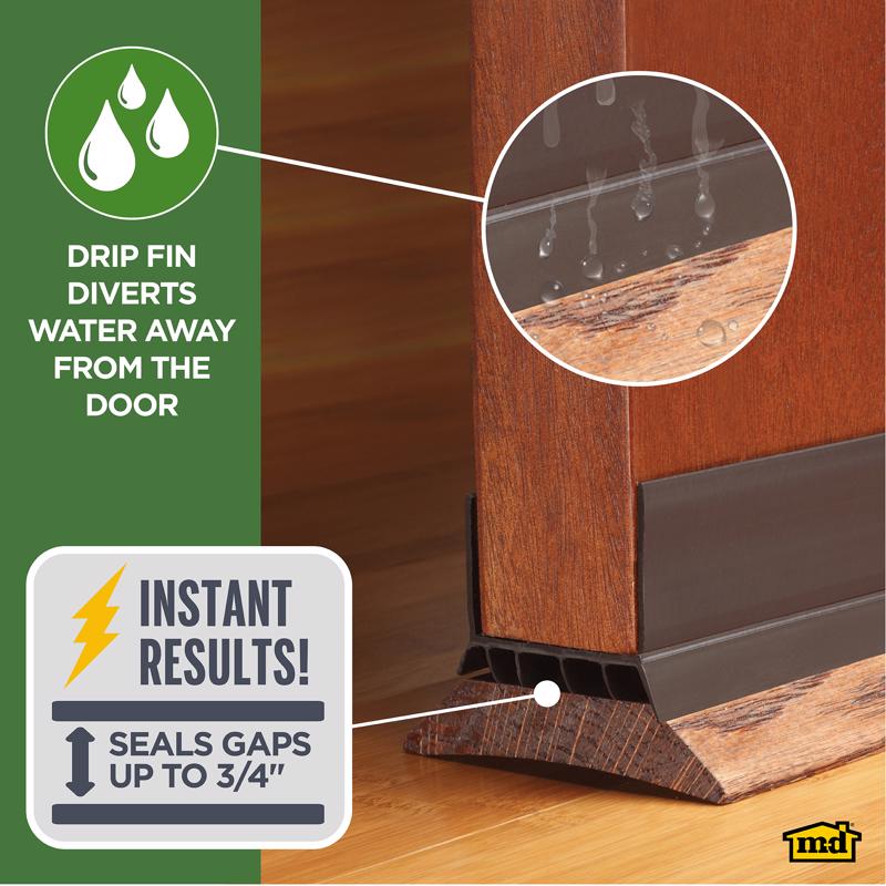 M-D Building Products DENY Brown Vinyl Seal For Doors 36 in. L X 1.75 in.